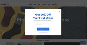 Popup for email marketing